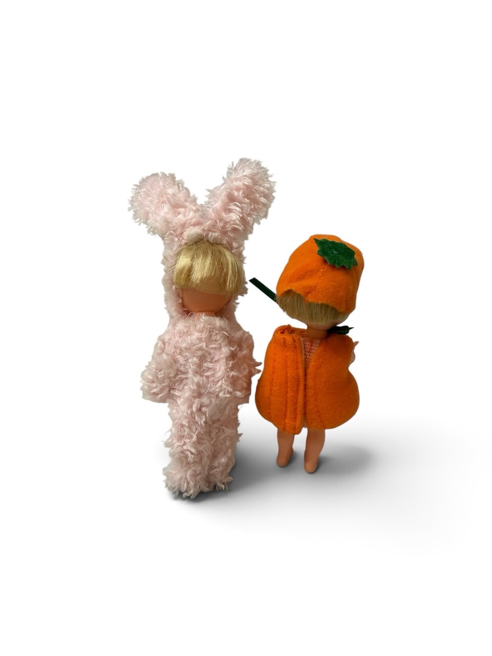 1994 Mattel Kelly Club Dolls – Pink Bunny & Pumpkin Costumes – 4.5” - Picture 5 of 17